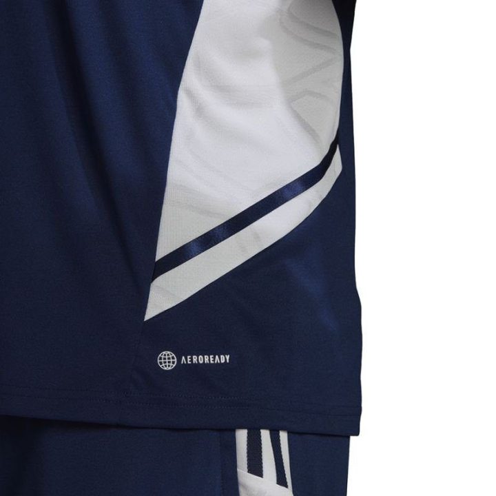 Vyriški marškinėliai adidas Condivo 22, tamsiai mėlyni ir balti