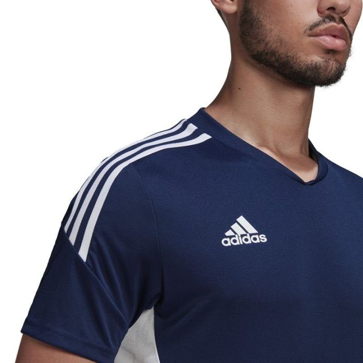 Vyriški marškinėliai adidas Condivo 22, tamsiai mėlyni ir balti