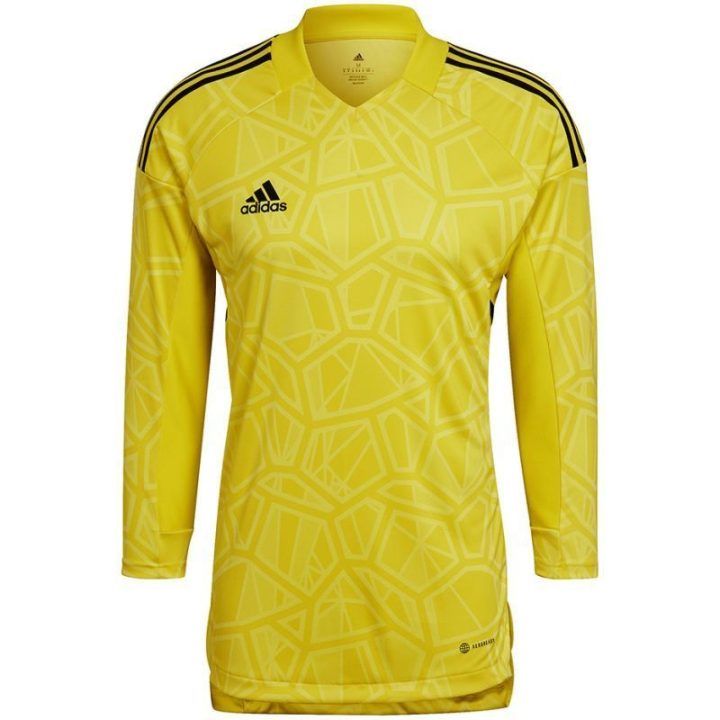 Vyriški vartininko marškinėliai ilgomis rankovėmis adidas Condivo 22, geltoni