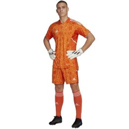 Vyriški vartininko marškinėliai trumpomis rankovėmis adidas Condivo 22, oranžiniai