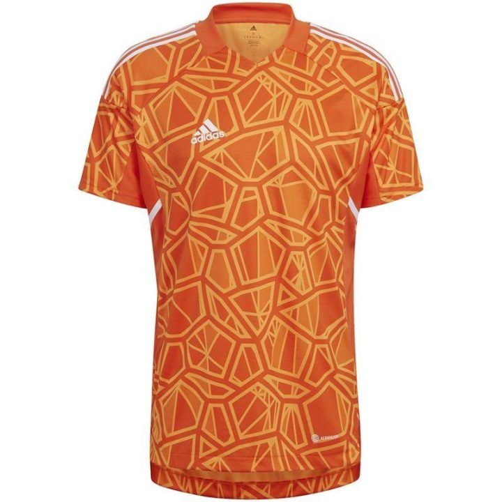 Vyriški vartininko marškinėliai trumpomis rankovėmis adidas Condivo 22, oranžiniai