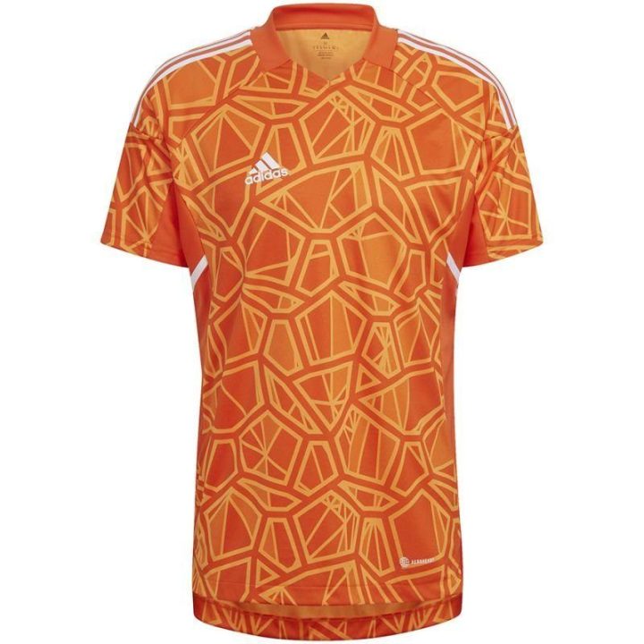 Vyriški vartininko marškinėliai trumpomis rankovėmis adidas Condivo 22, oranžiniai