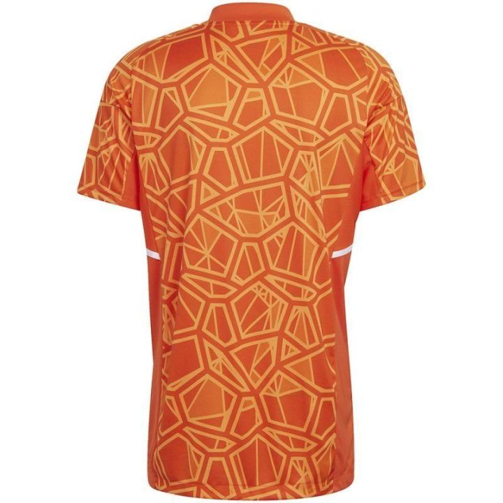 Vyriški vartininko marškinėliai trumpomis rankovėmis adidas Condivo 22, oranžiniai