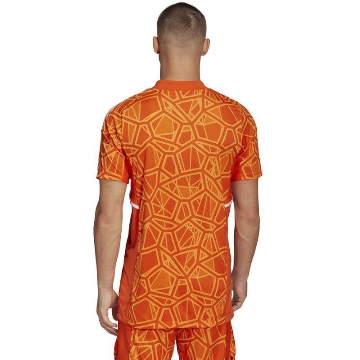 Vyriški vartininko marškinėliai trumpomis rankovėmis adidas Condivo 22, oranžiniai