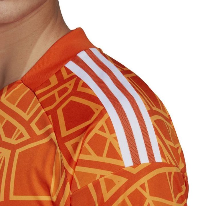 Vyriški vartininko marškinėliai trumpomis rankovėmis adidas Condivo 22, oranžiniai