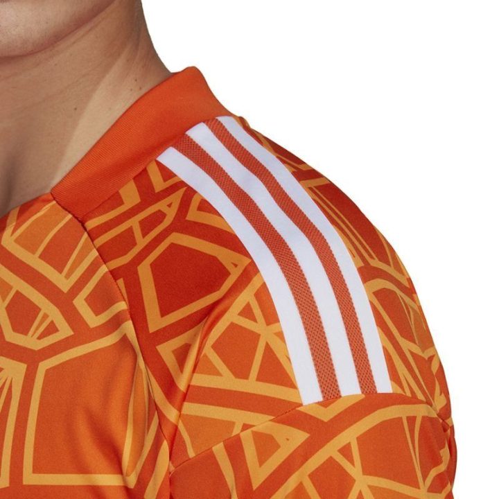 Vyriški vartininko marškinėliai trumpomis rankovėmis adidas Condivo 22, oranžiniai