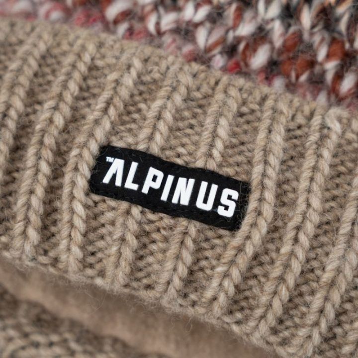 Moteriška žieminė kepurė su vilna Alpinus Autiola, smėlio