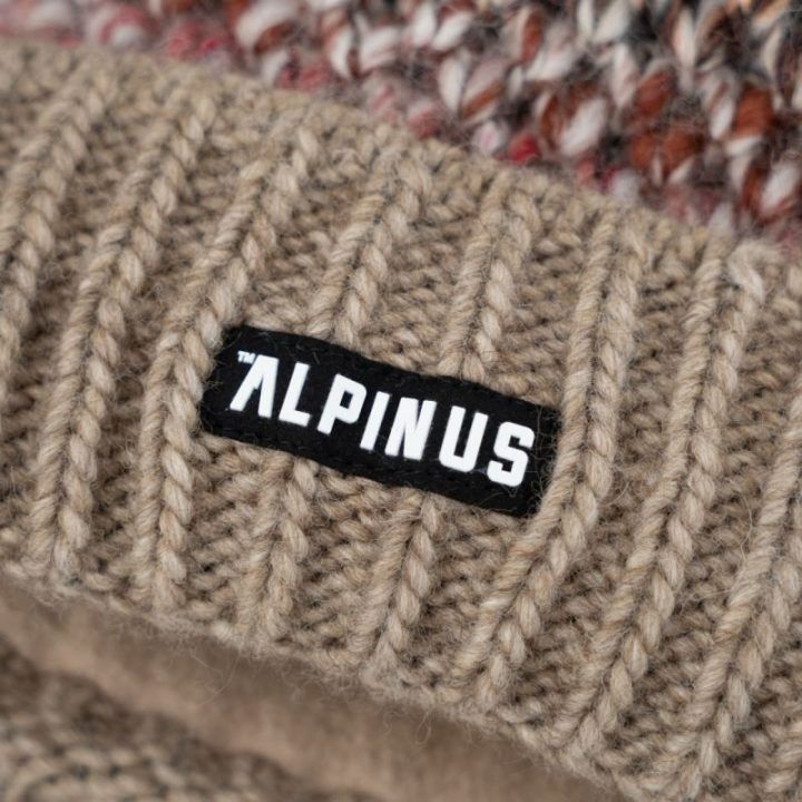 Moteriška žieminė kepurė su vilna Alpinus Autiola, smėlio