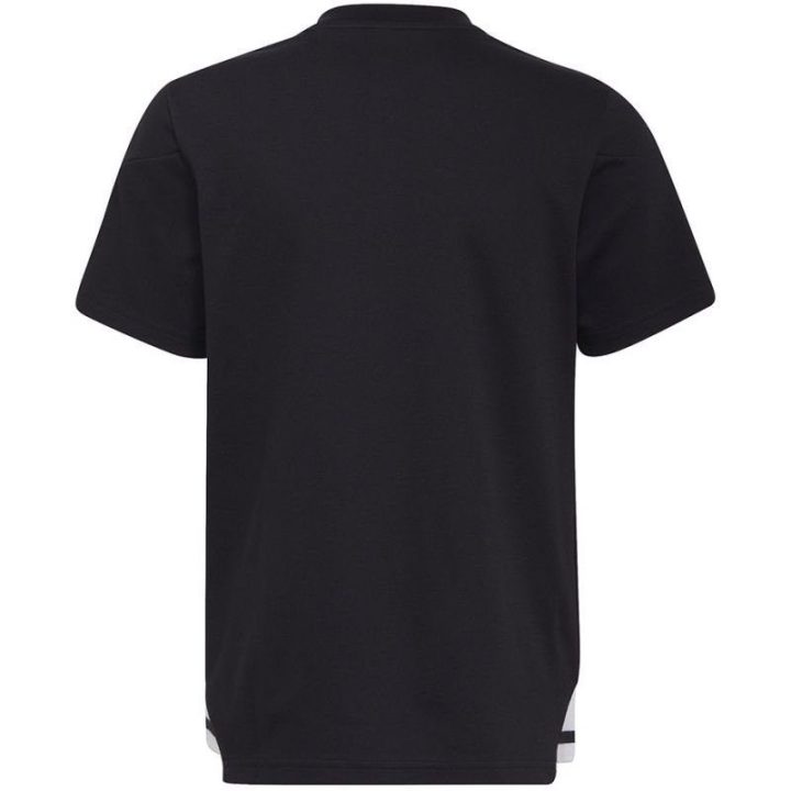 Vaikiški medvilniniai polo marškinėliai adidas Condivo 22, juodi