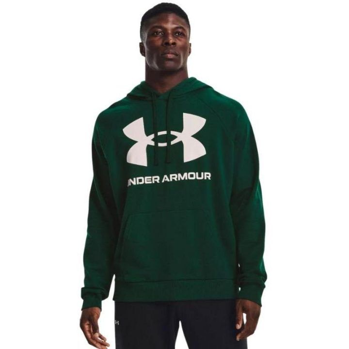 Vyriškas džemperis su gobtuvu Under Armour Rival Fleece, žalias
