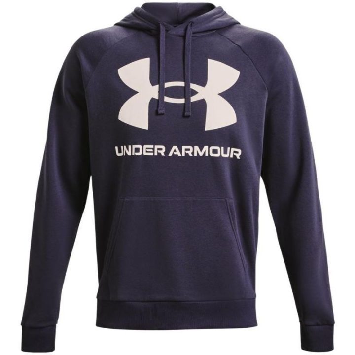 Vyriškas medvilninis džemperis Under Armour Rival Fleece, violetinis