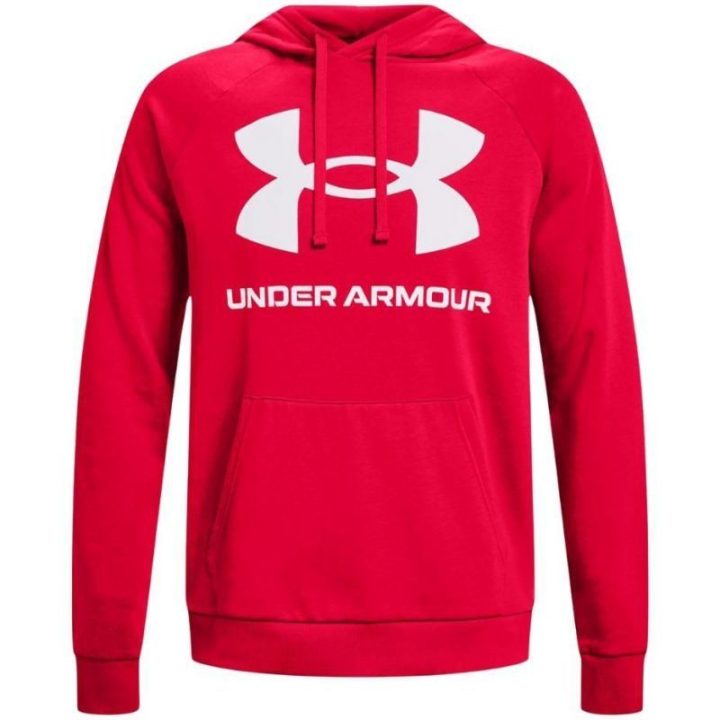 Vyriškas džemperis su gobtuvu Under Armour Rival Fleece, raudonas