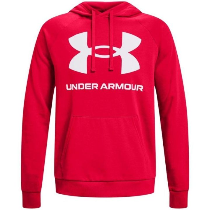 Vyriškas džemperis su gobtuvu Under Armour Rival Fleece, raudonas