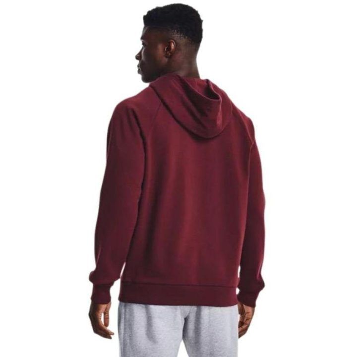 Vyriškas džemperis su gobtuvu Under Armour Rival Fleece Big Logo HD, bordo
