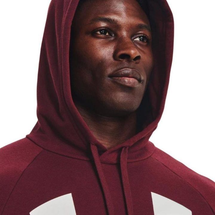 Vyriškas džemperis su gobtuvu Under Armour Rival Fleece Big Logo HD, bordo