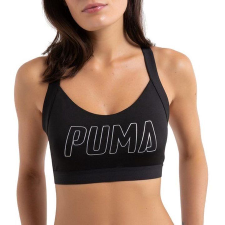 Sportinė liemenėlė su reguliuojama apimtimi Puma Drycell, juoda