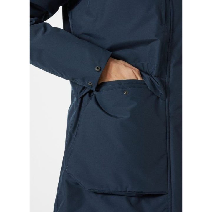 Moteriška pašiltinta striukė Helly Hansen Coastal Parka, tamsiai mėlyna