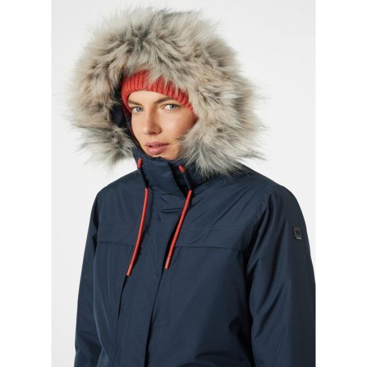 Moteriška pašiltinta striukė Helly Hansen Coastal Parka, tamsiai mėlyna