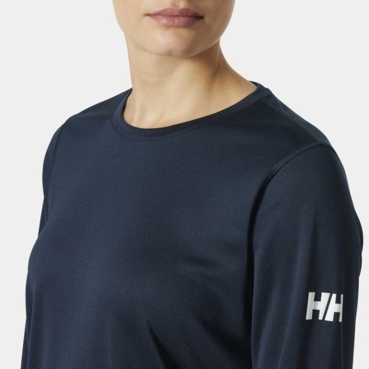 Moteriški marškinėliai ilgomis rankovėmis Helly Hansen HH Tech Crew LS 2.0