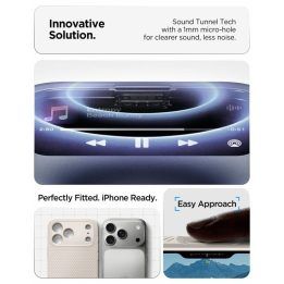 TPU dėklas iPhone 18 Pro Max / 17 Pro Max Spigen Liquid Air, natūralaus titano spalvos