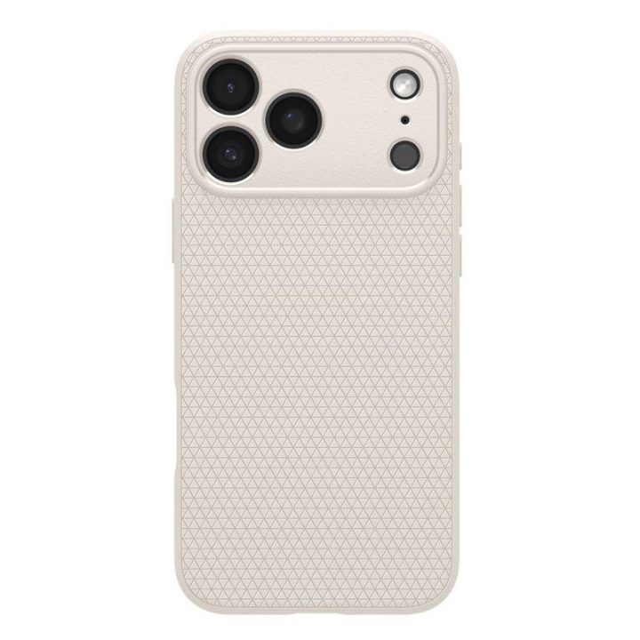 TPU dėklas iPhone 18 Pro Max / 17 Pro Max Spigen Liquid Air, natūralaus titano spalvos