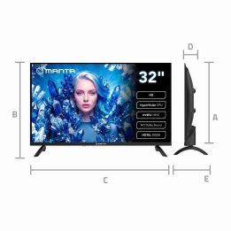 HD LED televizorius su DVB-T2 imtuvu Manta MATV002LHN32, 32 colių