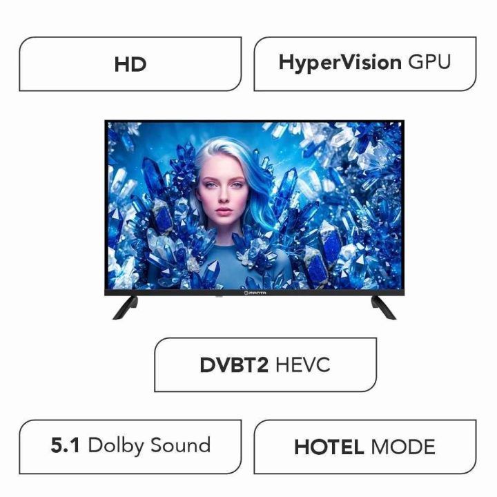 HD LED televizorius su DVB-T2 imtuvu Manta MATV002LHN32, 32 colių