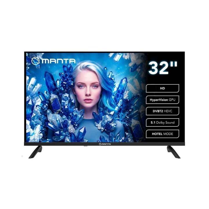 HD LED televizorius su DVB-T2 imtuvu Manta MATV002LHN32, 32 colių
