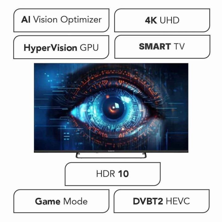 50 colių 4K UHD išmanusis televizorius Manta MATV002LUV50