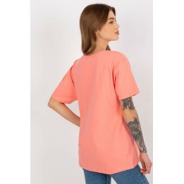 Moteriški laisvo kirpimo marškinėliai Ex Moda – rožinė