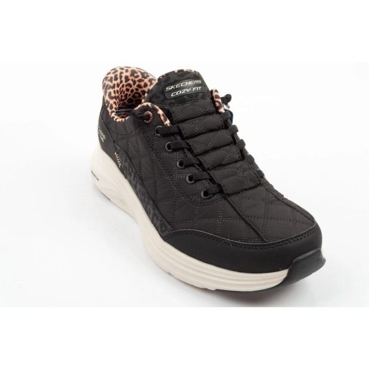 Moteriški įspiriami sportbačiai Skechers Cozy Fit, juodi