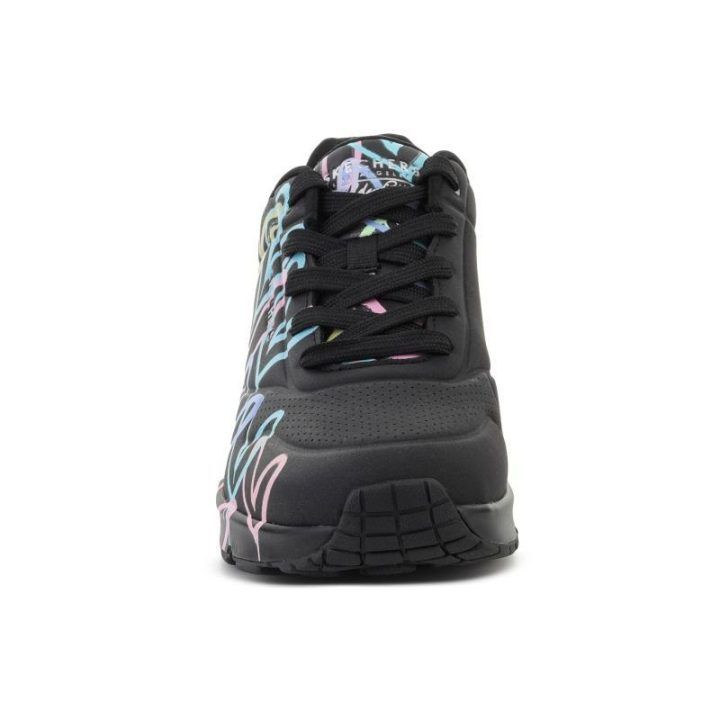 Moteriški sportbačiai Skechers Uno-Spread The Love, juodi, violetiniai ir turkio