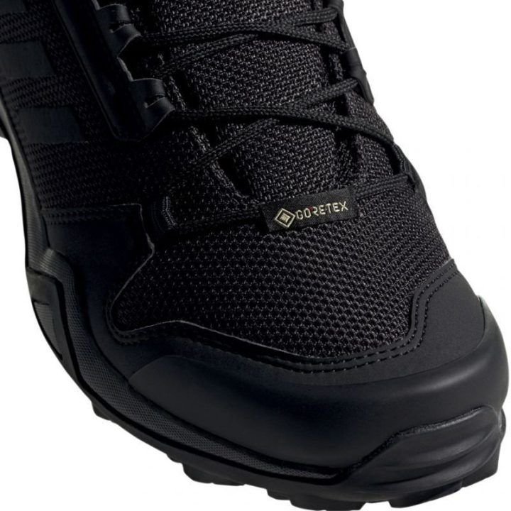 Moteriški žygio batai adidas Terrex AX3 Mid GTX, juodi