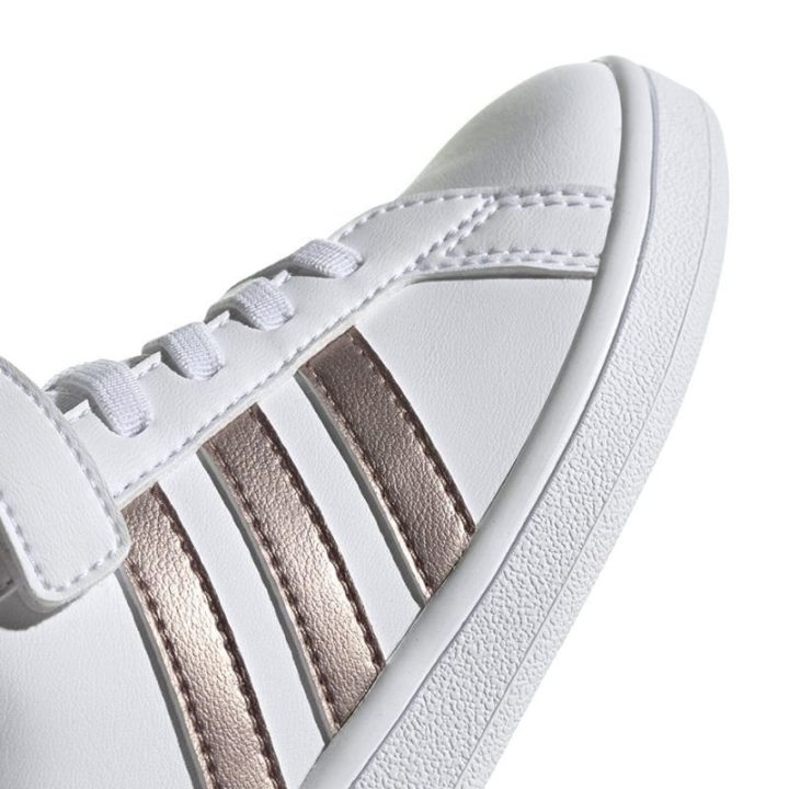Vaikiški sportbačiai su lipuku adidas Grand Court C, balti