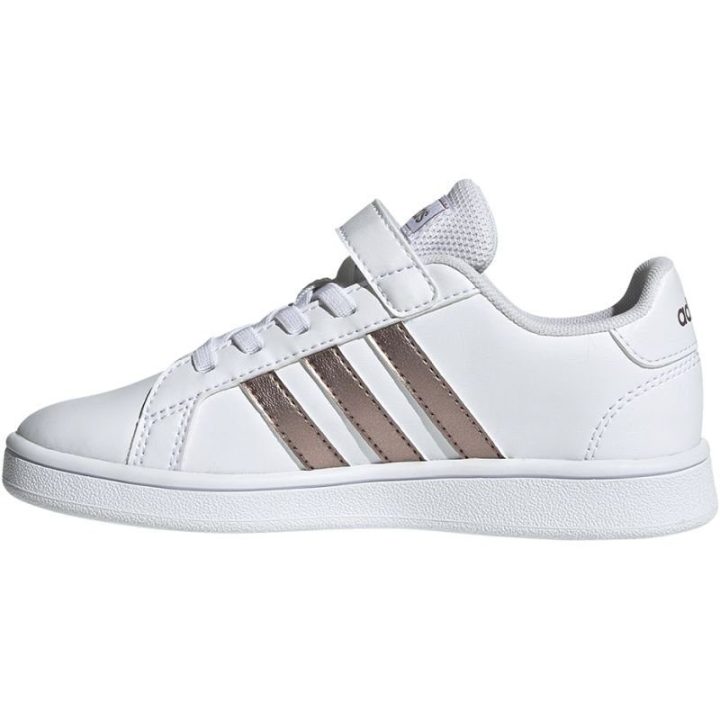 Vaikiški sportbačiai su lipuku adidas Grand Court C, balti