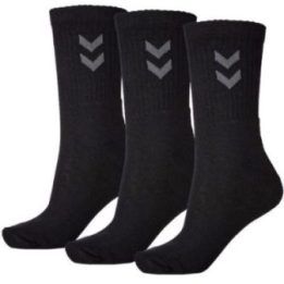 Kojinių komplektas aukštu auliuku Hummel Basic, 3 poros, juodos