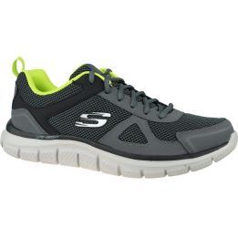 Vyriški žemo profilio laisvalaikio batai Skechers Track-Bucolo, pilki