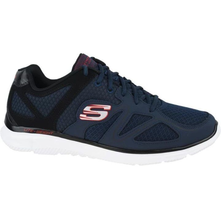 Vyriški sportbačiai Skechers Satisfaction-Flash Point, tamsiai mėlyni