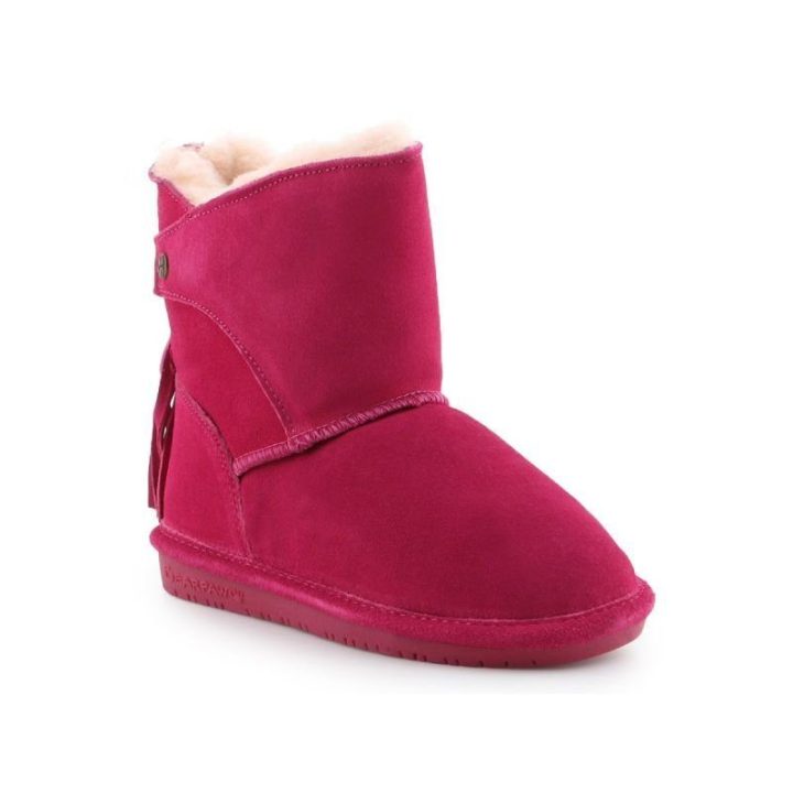 Vaikiški odiniai sniego batai su kailiuku Bearpaw Mia, rožiniai