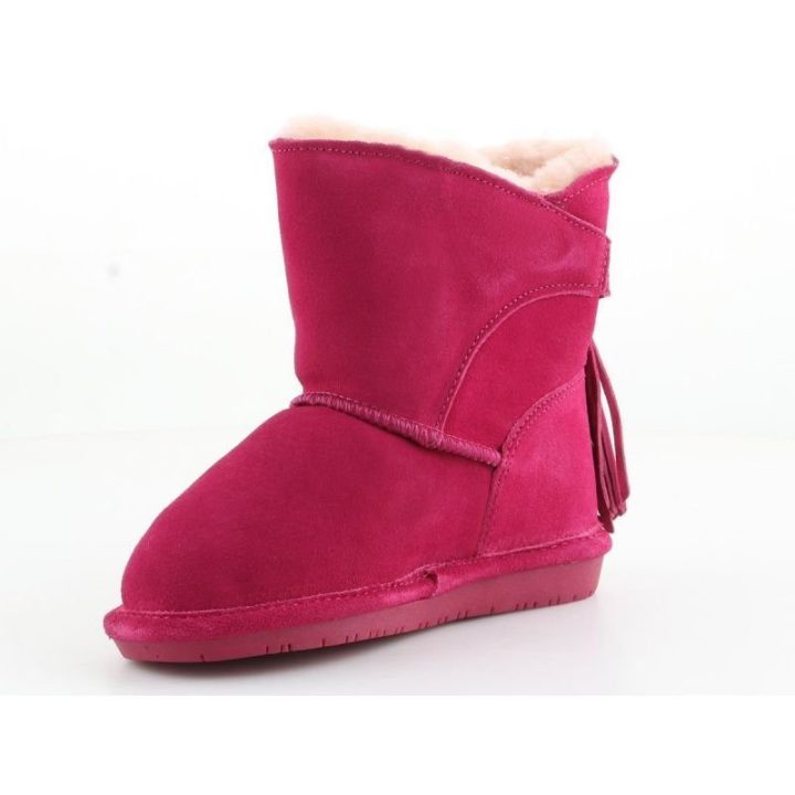 Vaikiški odiniai sniego batai su kailiuku Bearpaw Mia, rožiniai