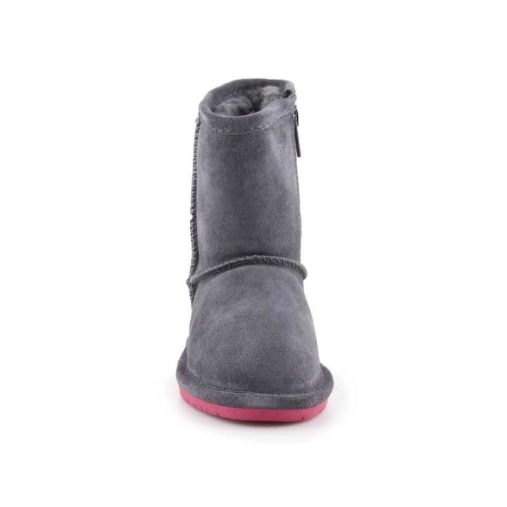Vaikiški pašiltinti sniego batai su užtrauktuku Bearpaw Emma, pilki