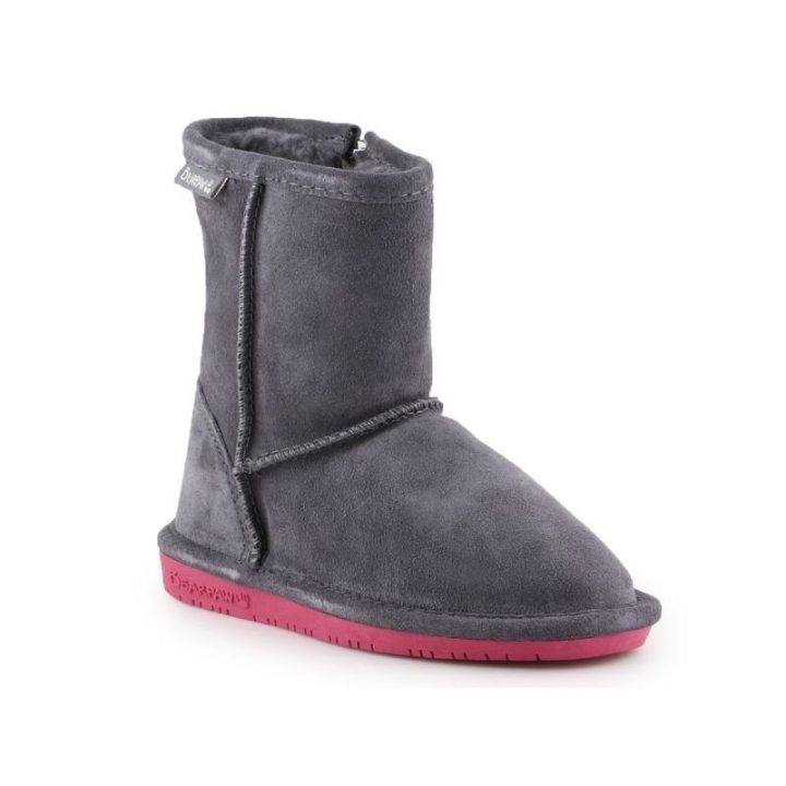 Vaikiški pašiltinti sniego batai su užtrauktuku Bearpaw Emma, pilki