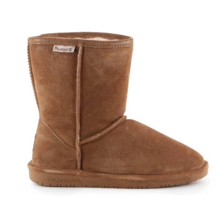 Vaikiški odiniai sniego batai Bearpaw Emma NeverWet, rudi