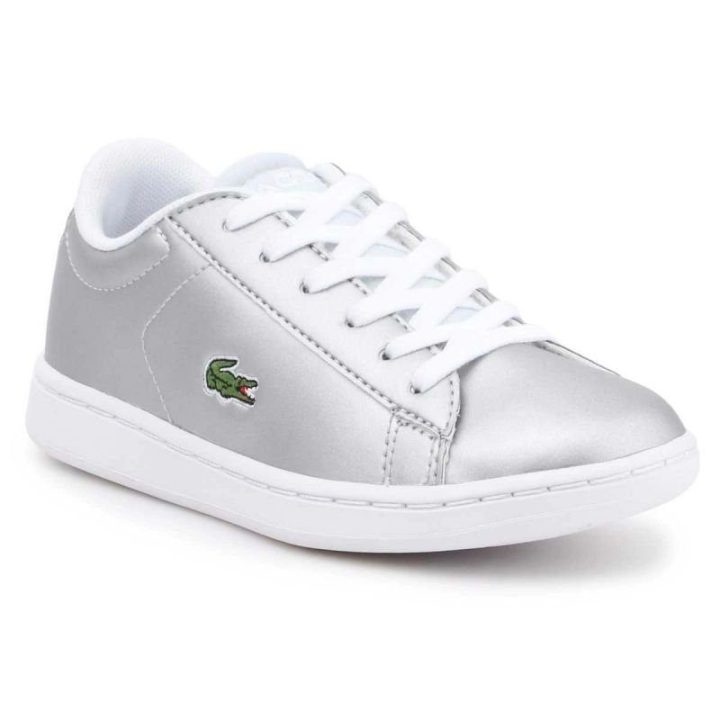 Vaikiški batai Lacoste Carnaby Evo, sidabro