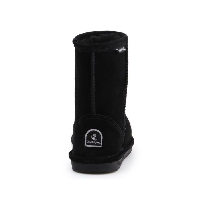 Vaikiški natūralios zomšos aulinukai Bearpaw NeverWet, juodi