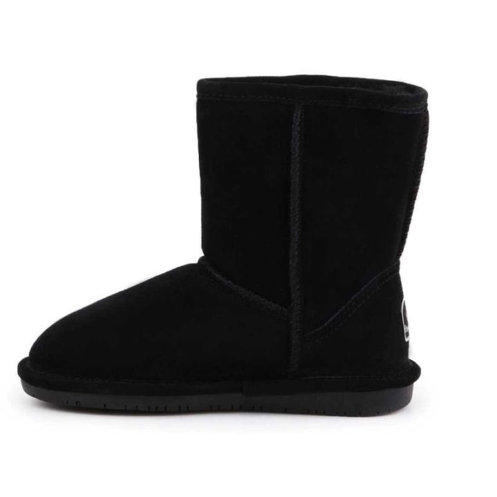 Vaikiški natūralios zomšos aulinukai Bearpaw NeverWet, juodi