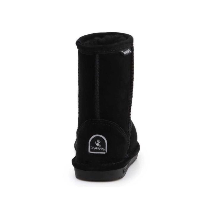 Vaikiški natūralios zomšos aulinukai Bearpaw NeverWet, juodi