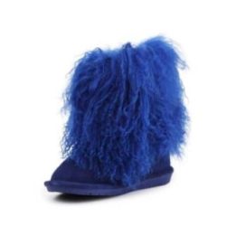 Vaikiški žieminiai batai aukštu auliuku Bearpaw, kobalto mėlyni