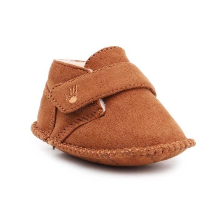 Batukai kūdikiams su kailiuku Bearpaw, rudi