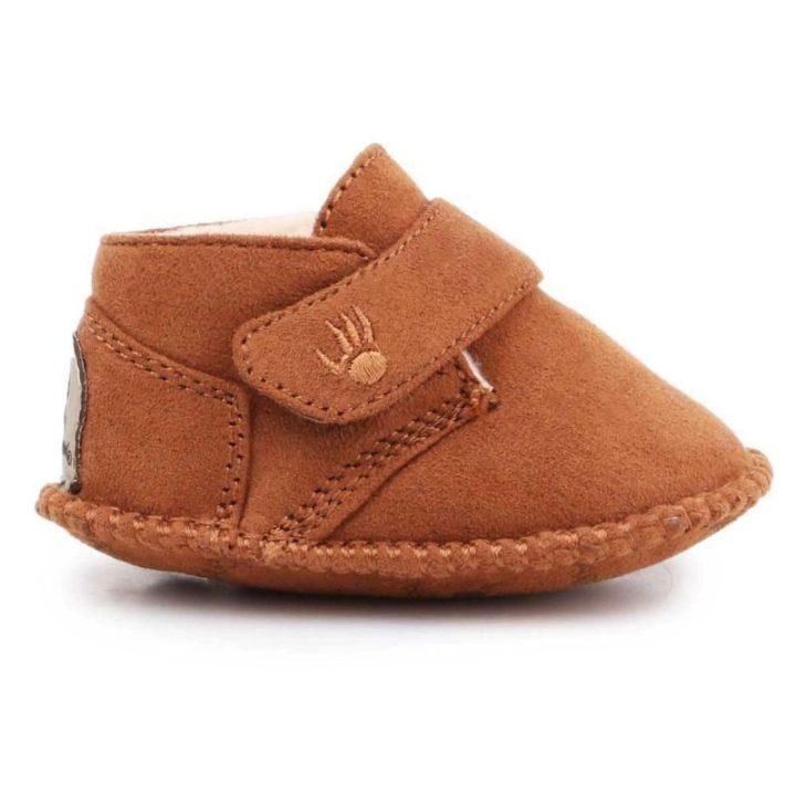 Batukai kūdikiams su kailiuku Bearpaw, rudi